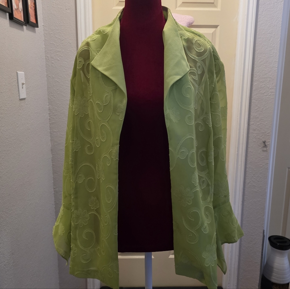 Chic Lime Green Women's Blazer